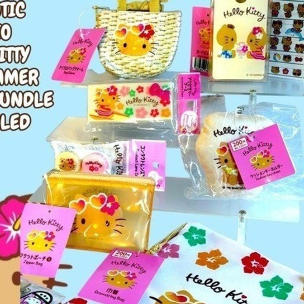 RARE SEALED MEGA SANRIO HELLO KITTY GYARU RESORT SUMMER BUNDLE NEW